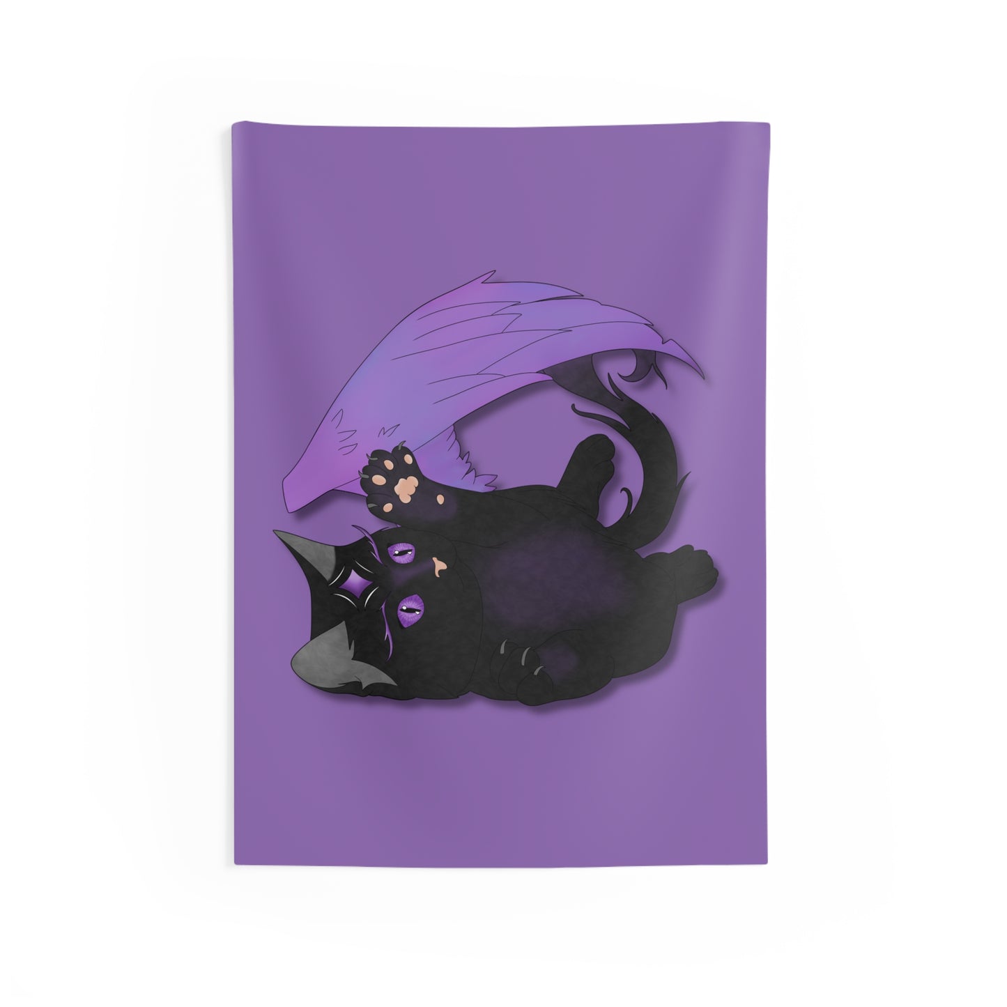 Winged Kitten Indoor Wall Tapestries