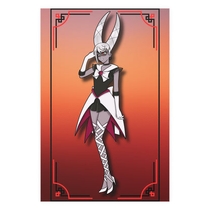 Space Warrior Carmilla Indoor and Outdoor Silk Posters