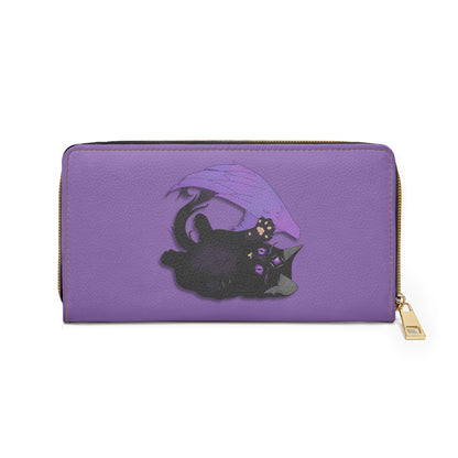 Winged Kitten Zipper Wallet