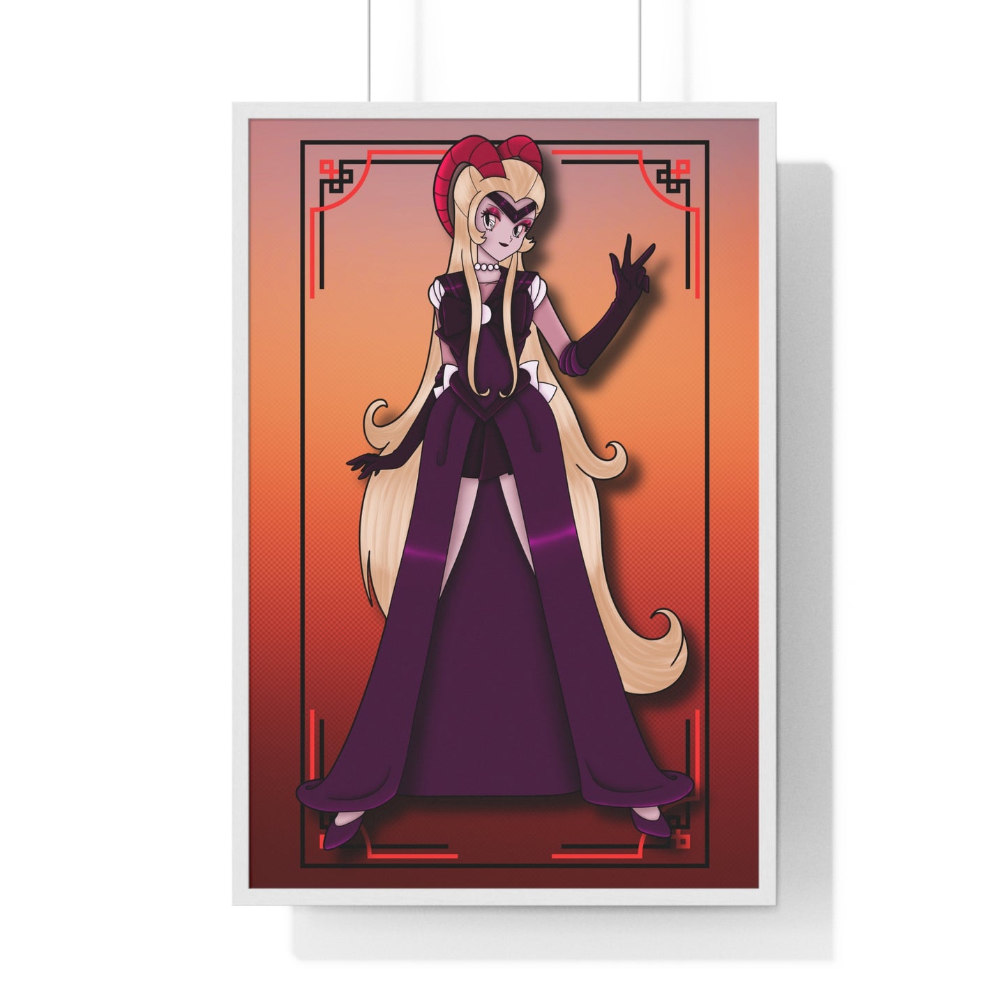 Space Warrior Lilith Vertical Framed Poster