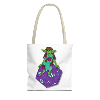 Goblin on a d20 Tote Bag