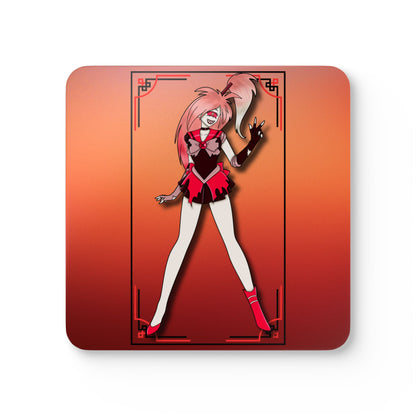 Space Warrior Cherri Bomb Corkwood Coaster Set