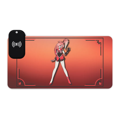 Space Warrior Cherri Bomb LED Gaming Mouse Pad