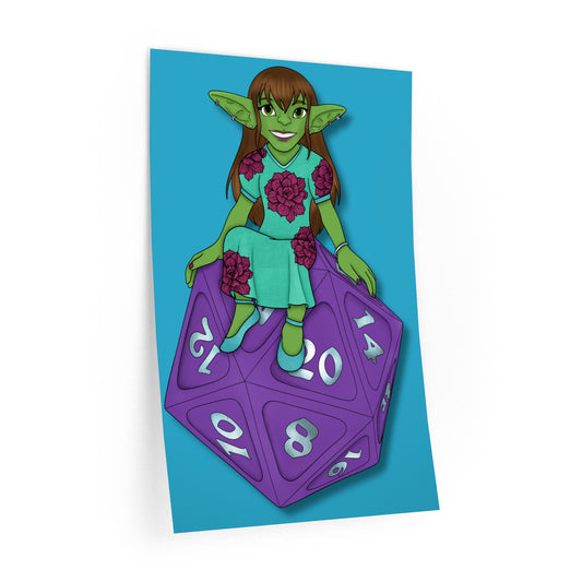 Goblin on a d20 Wall Decals