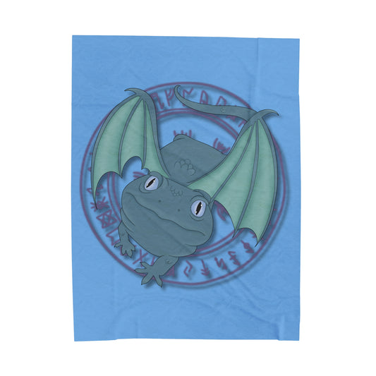 Baby Dragon Velveteen Plush Blanket