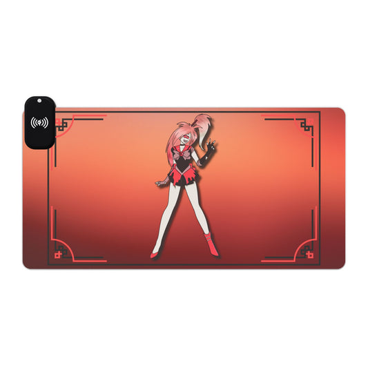 Space Warrior Cherri Bomb LED Gaming Mouse Pad