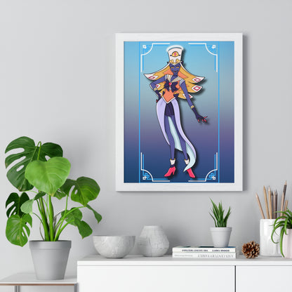 Space Warrior Sir Pentious Vertical Framed Poster