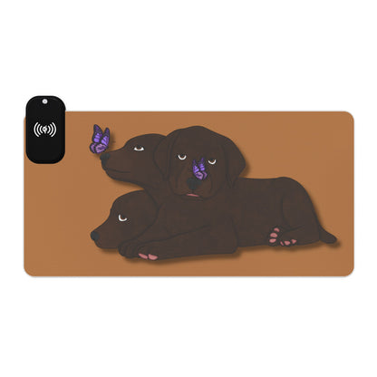 Cerberus Puppy LED Gaming Mouse Pad