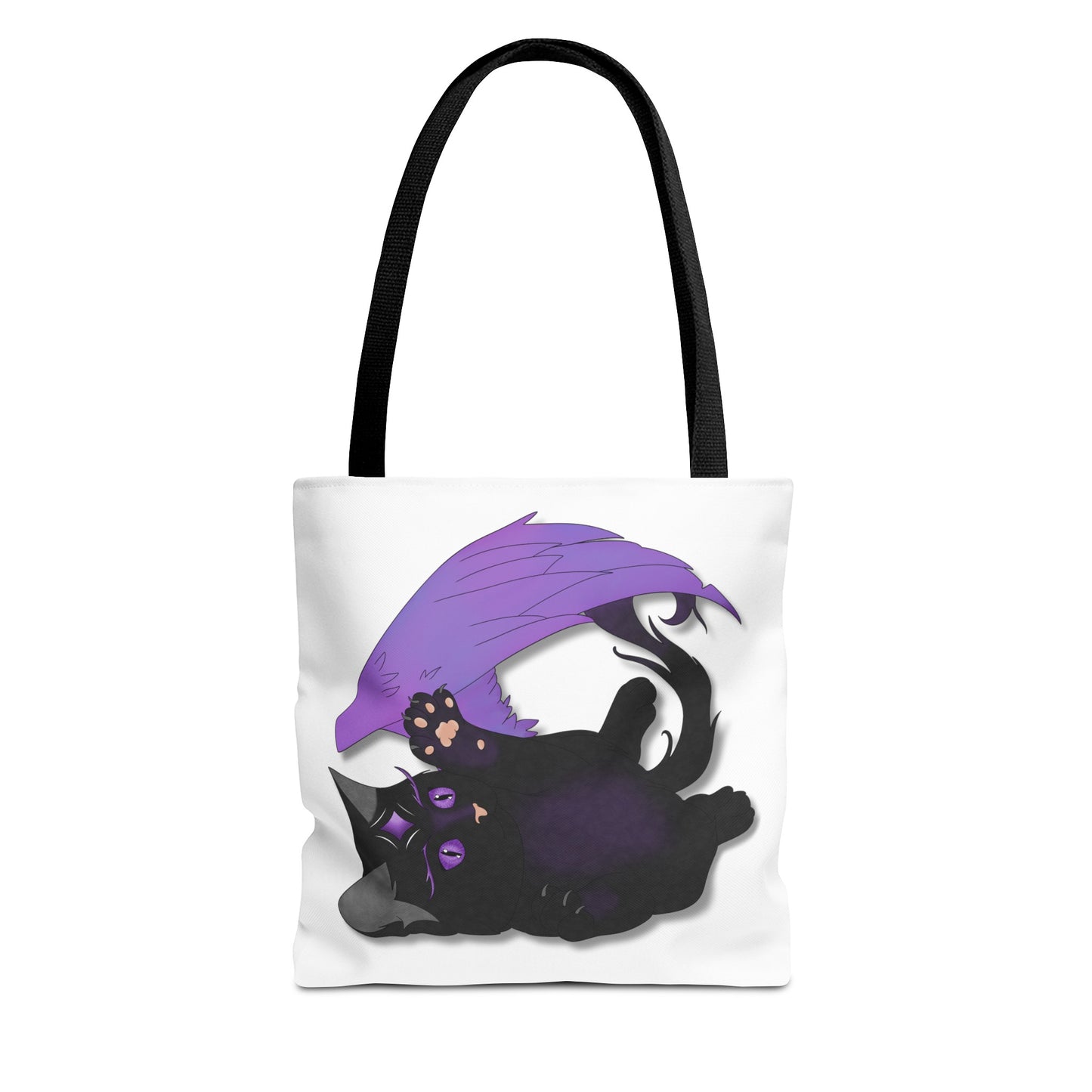 Winged Kitten Tote Bag