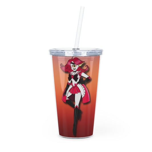 Space Warrior Niffty Plastic Tumbler with Straw