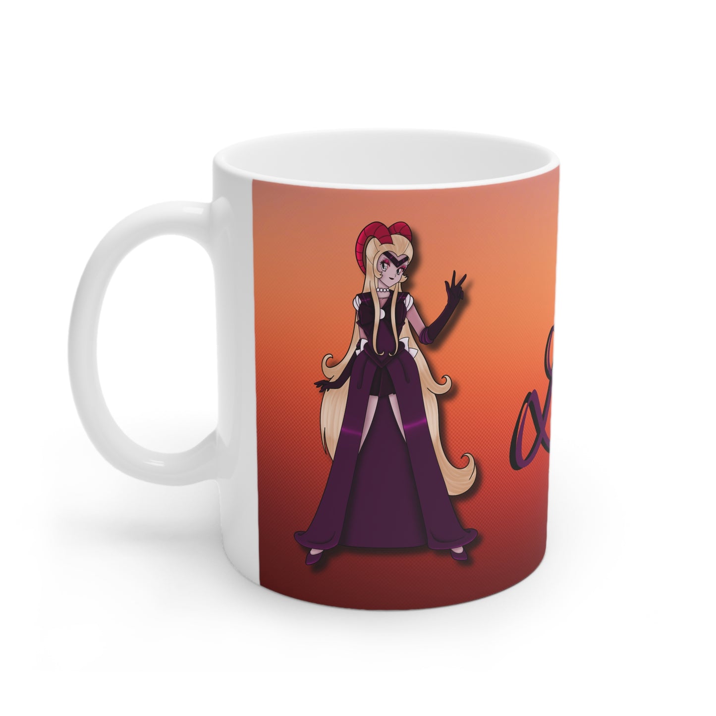 Space Warrior Lilith White Ceramic Mug, 11oz and 15oz