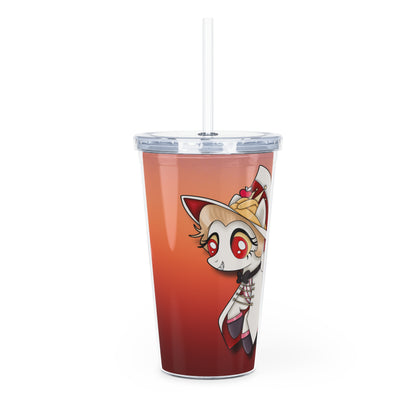 Pony Lucifer Plastic Tumbler with Straw