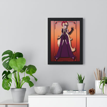 Space Warrior Lilith Vertical Framed Poster