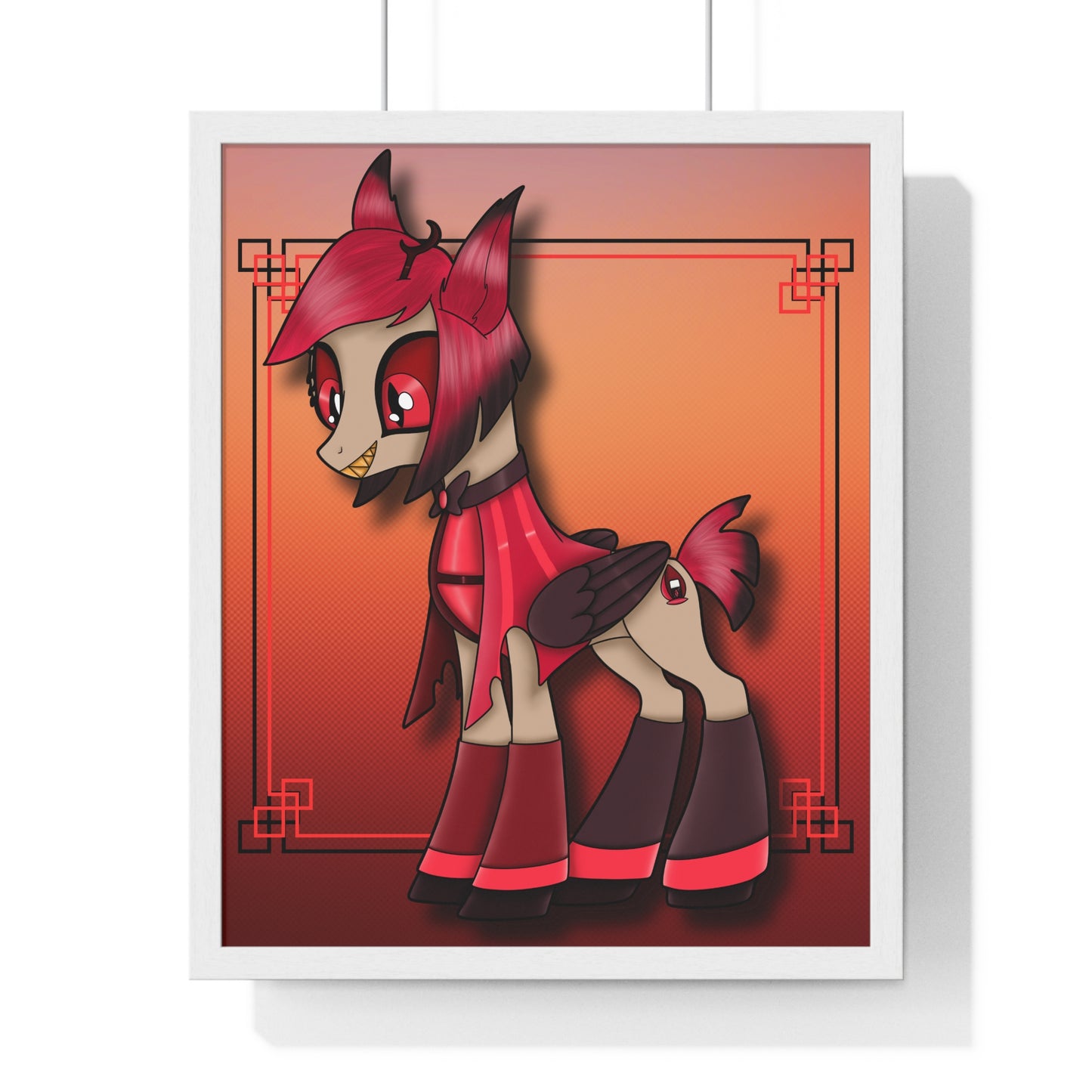 Pony Alastor Vertical Framed Poster