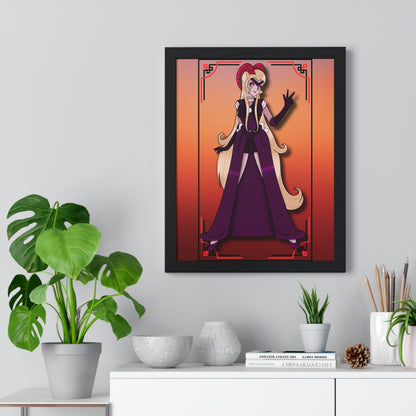 Space Warrior Lilith Vertical Framed Poster