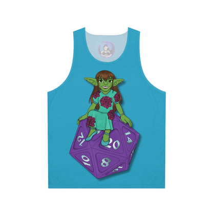 Goblin on a d20 Unisex Tank Top