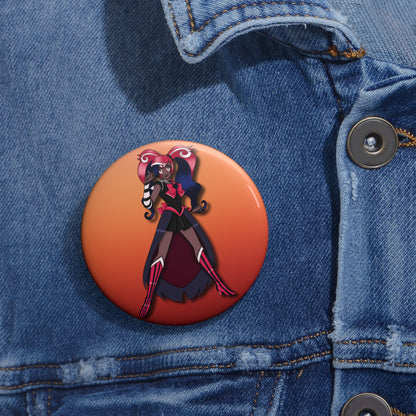 Space Warrior Velvette Pin Button