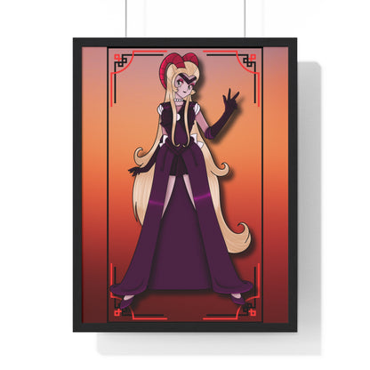 Space Warrior Lilith Vertical Framed Poster