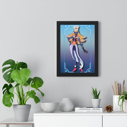 Space Warrior Sir Pentious Vertical Framed Poster