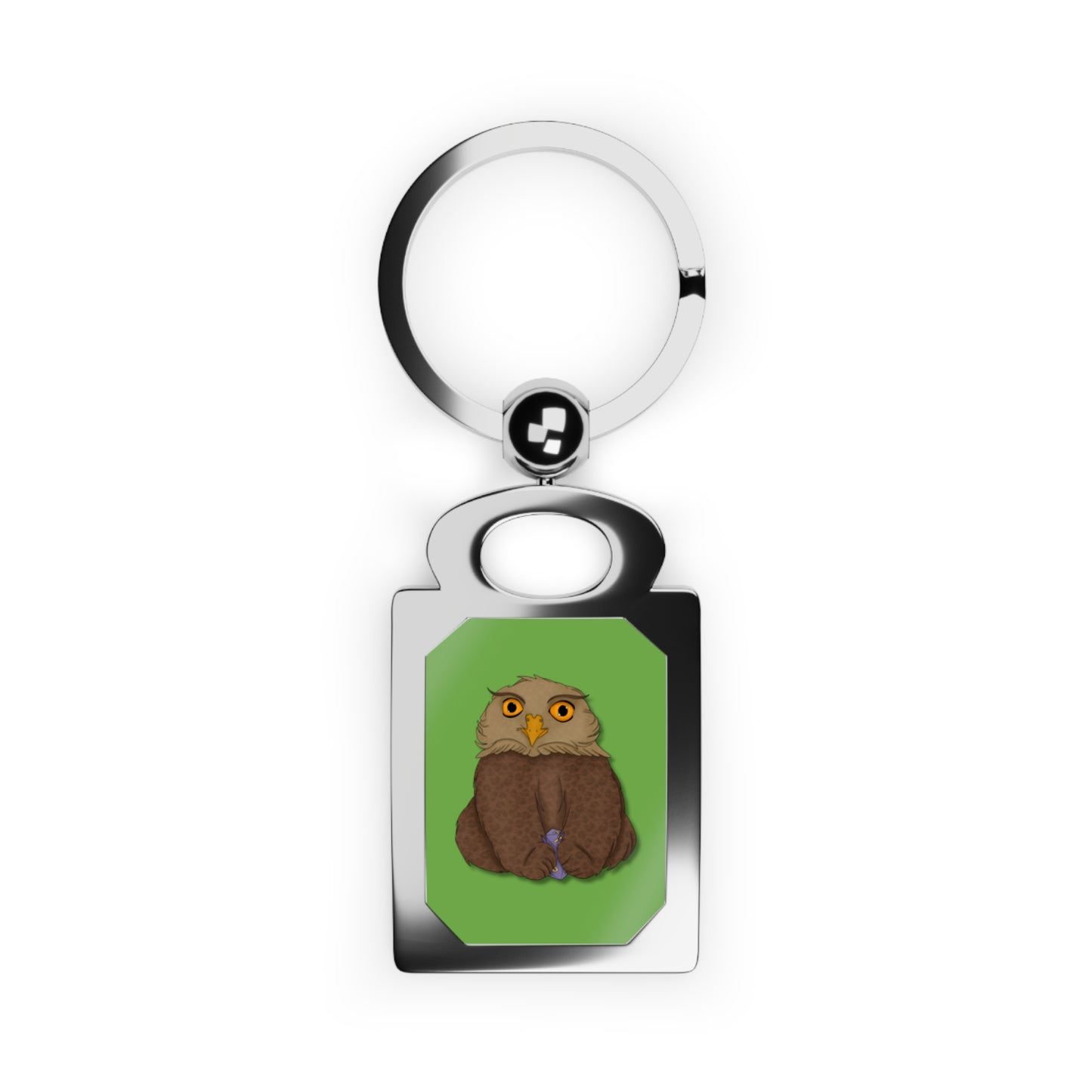 Owlbear Cub Rectangle Photo Keyring