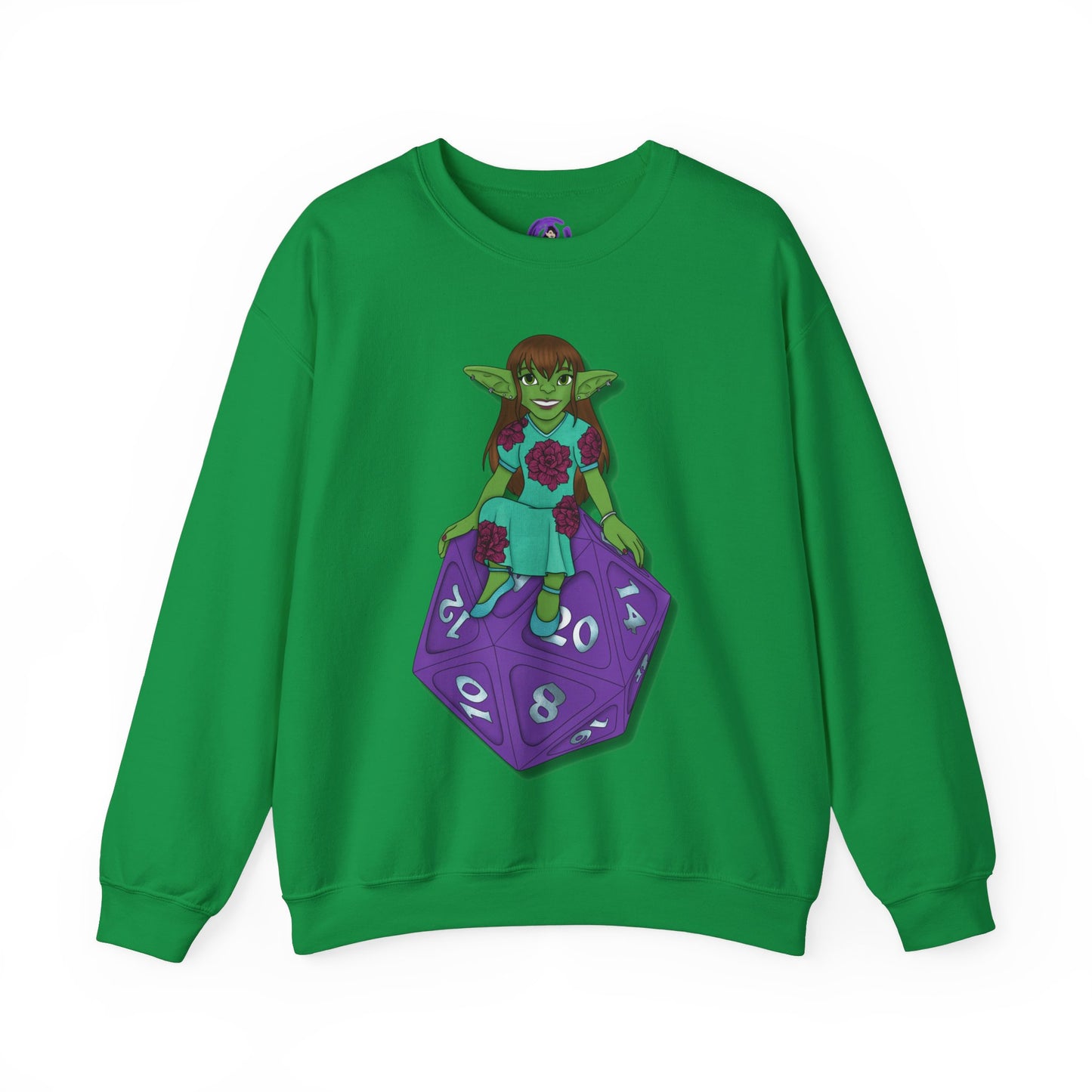 Goblin on a d20 Unisex Heavy Blend™ Crewneck Sweatshirt