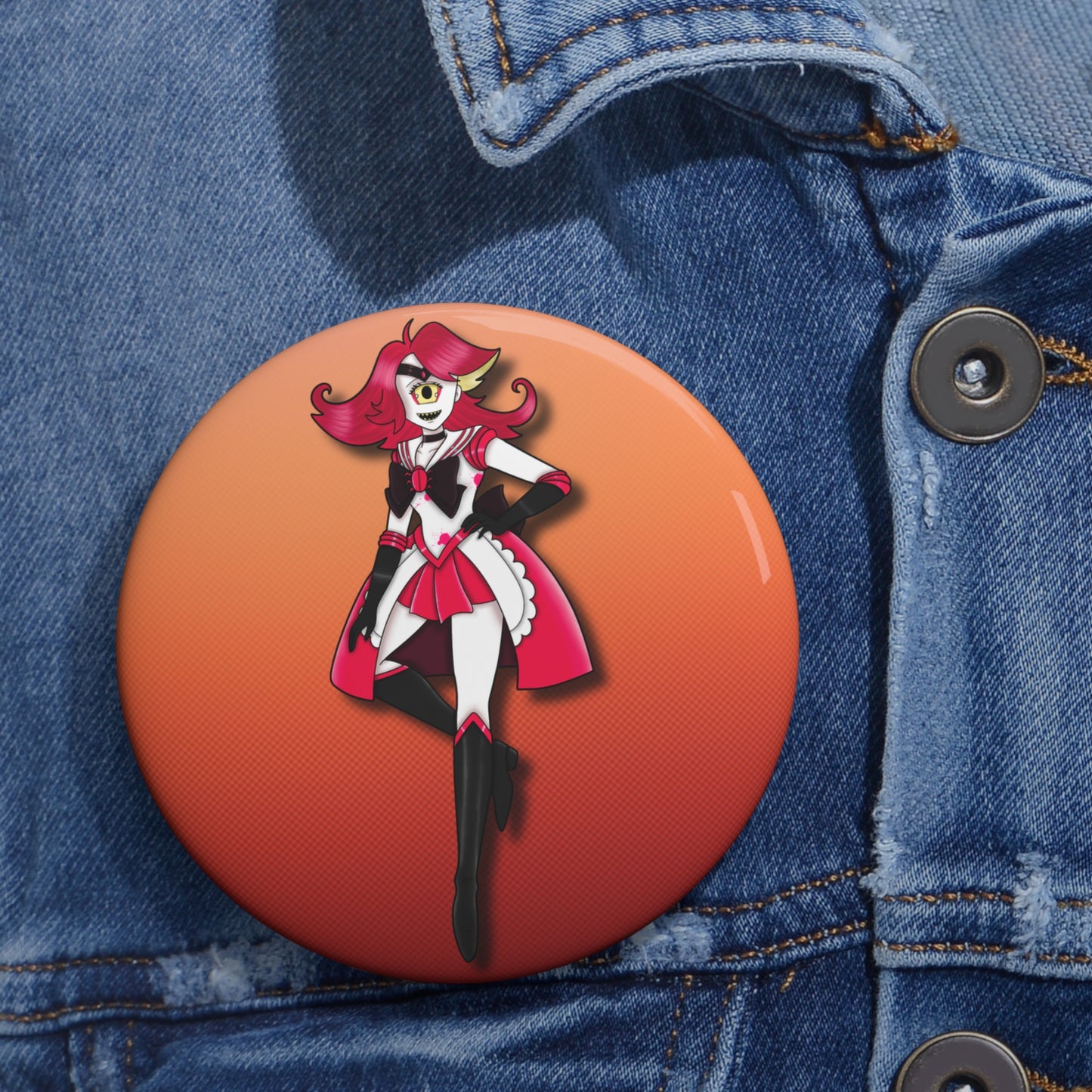 Space Warrior Niffty Pin Button