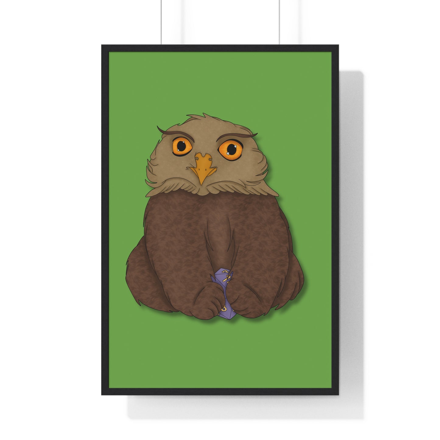 Owlbear Cub Vertical Framed Poster