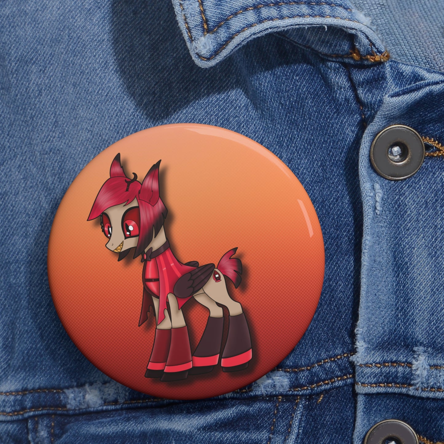 Pony Alastor Pin Buttons