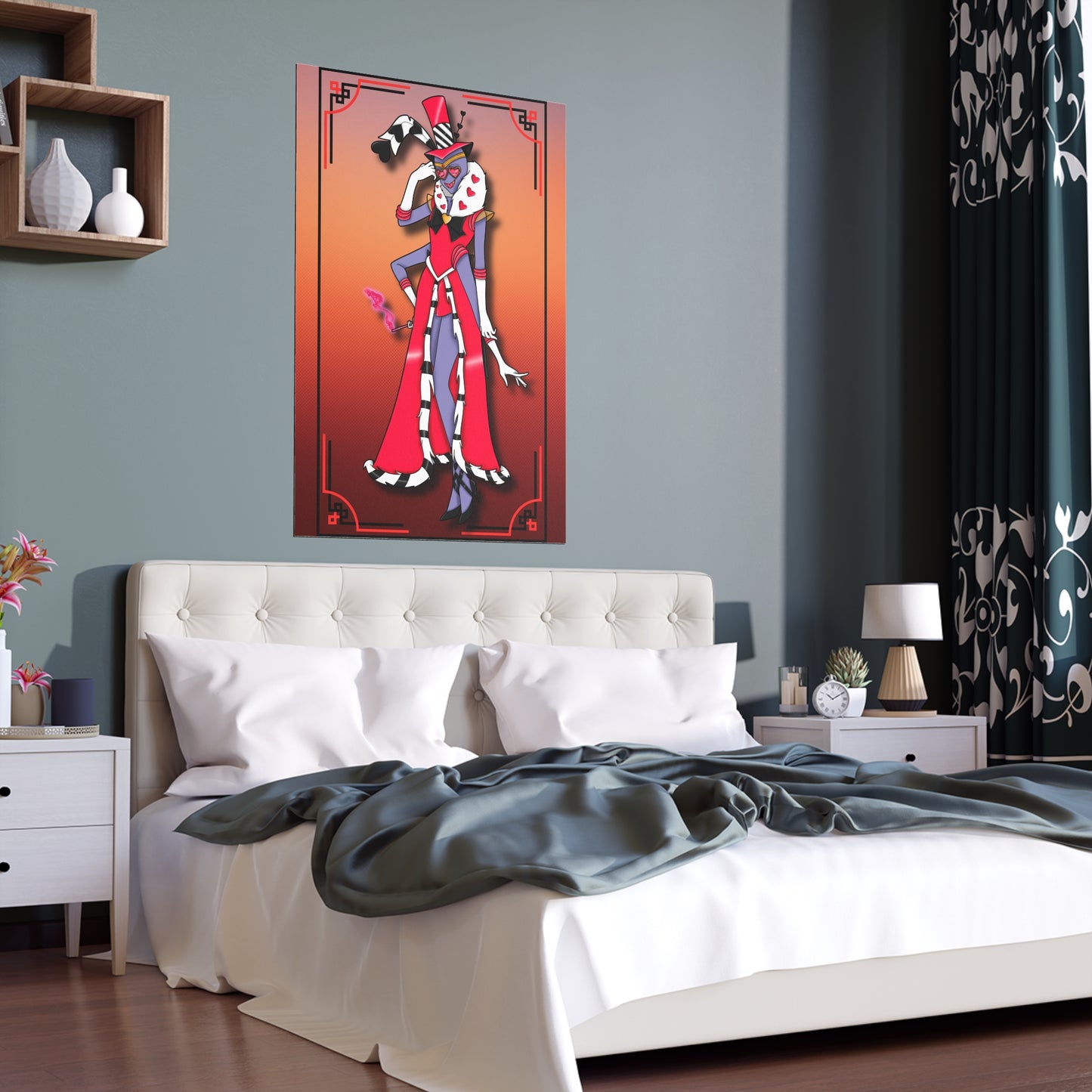 Space Warrior Valentino Indoor and Outdoor Silk Posters