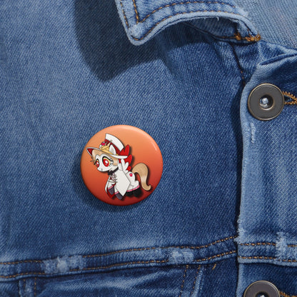 Pony Lucifer Custom Pin Buttons