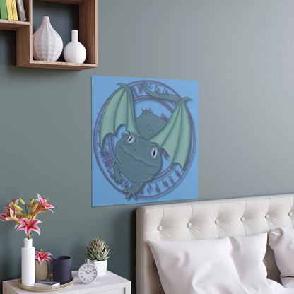 Baby Dragon Indoor and Outdoor Silk Posters