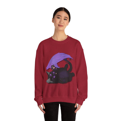 Winged Kitten Unisex Heavy Blend™ Crewneck Sweatshirt