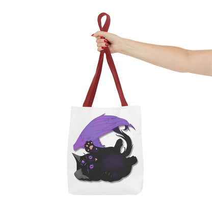 Winged Kitten Tote Bag