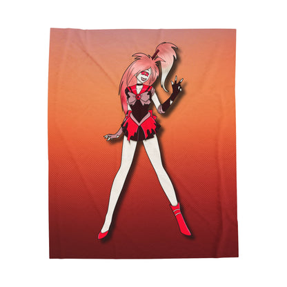 Space Warrior Cherri Bomb Velveteen Plush Blanket