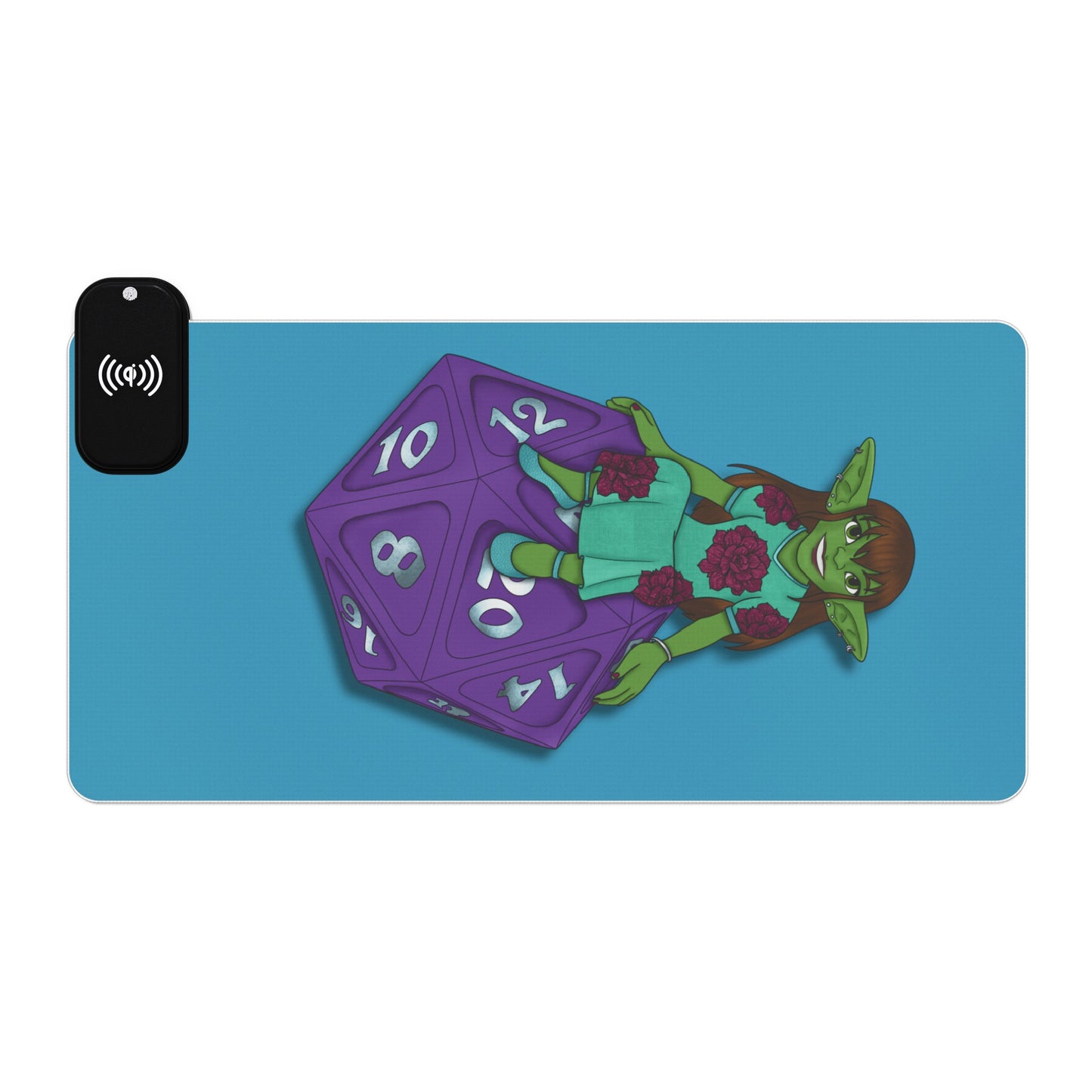 Goblin on a d20 LED Gaming Mouse Pad