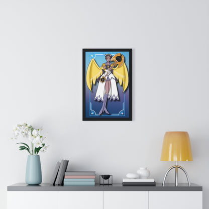 Space Warrior Adam Vertical Framed Poster