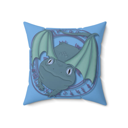 Baby Dragon Spun Polyester Square Pillow