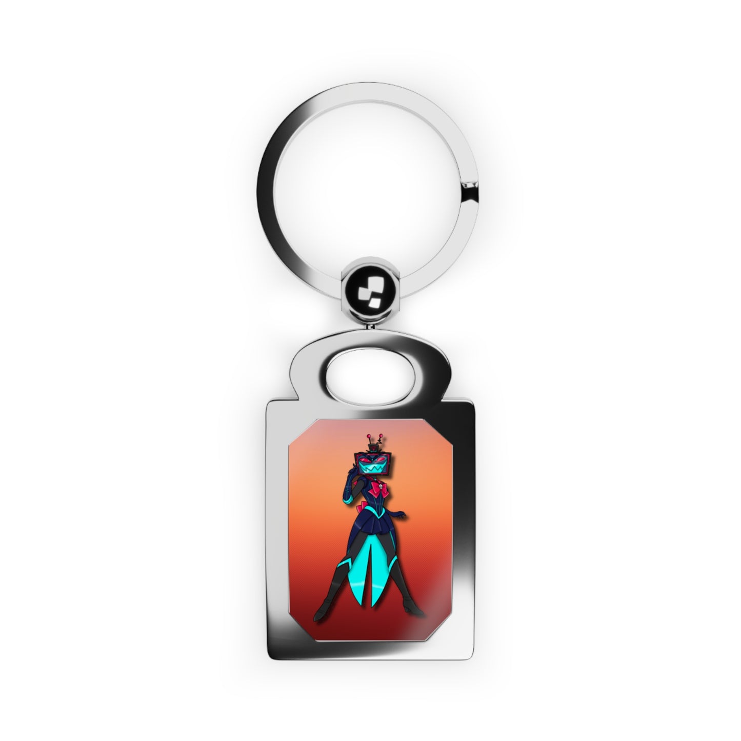 Space Warrior Vox Rectangle Photo Keyring