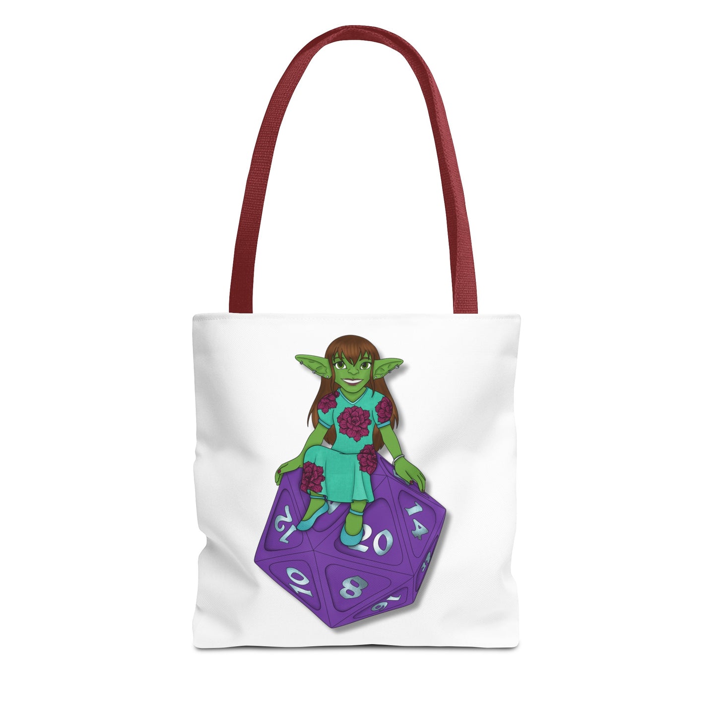 Goblin on a d20 Tote Bag