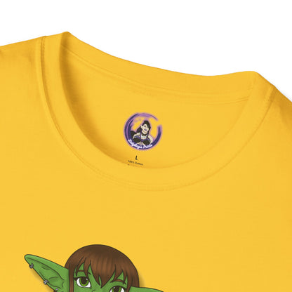 Goblin on a d20 Unisex Softstyle T-Shirt