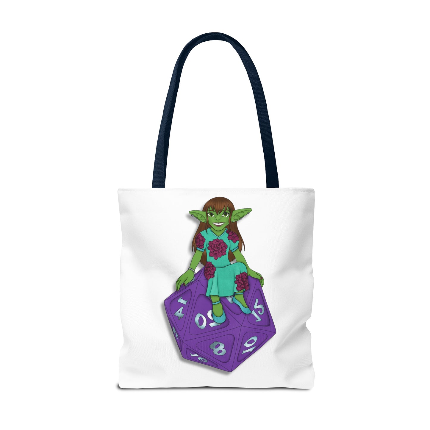 Goblin on a d20 Tote Bag