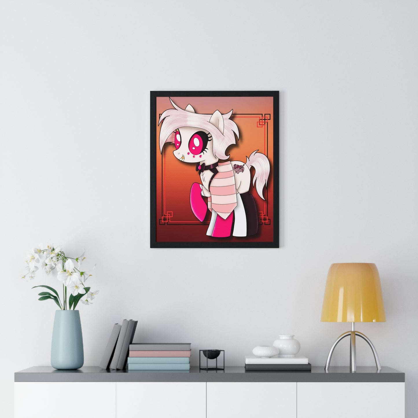 Pony Angel Dust Vertical Framed Poster