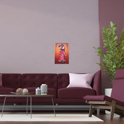 Space Warrior Valentino Indoor and Outdoor Silk Posters