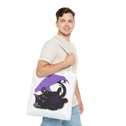 Winged Kitten Tote Bag