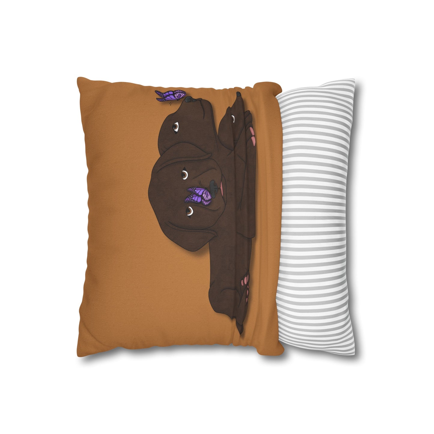 Cerberus Puppy Spun Polyester Square Pillowcase