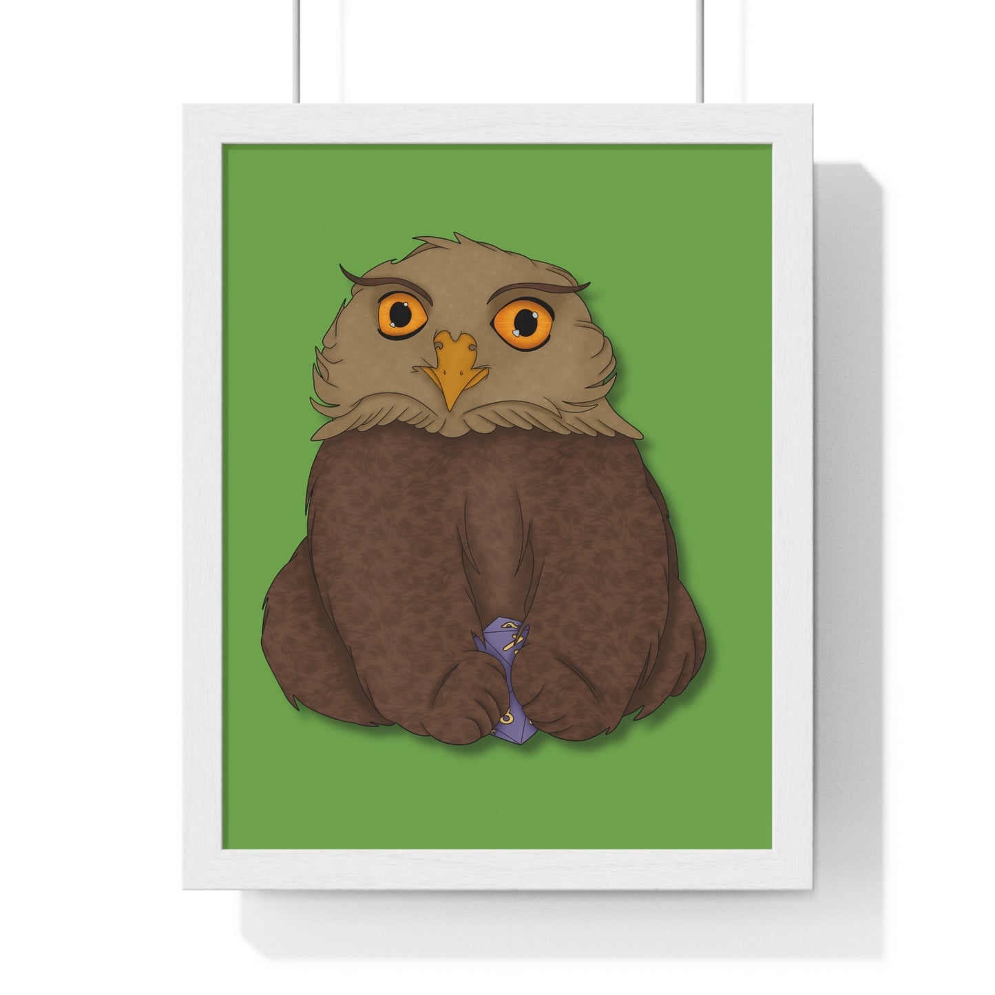 Owlbear Cub Vertical Framed Poster