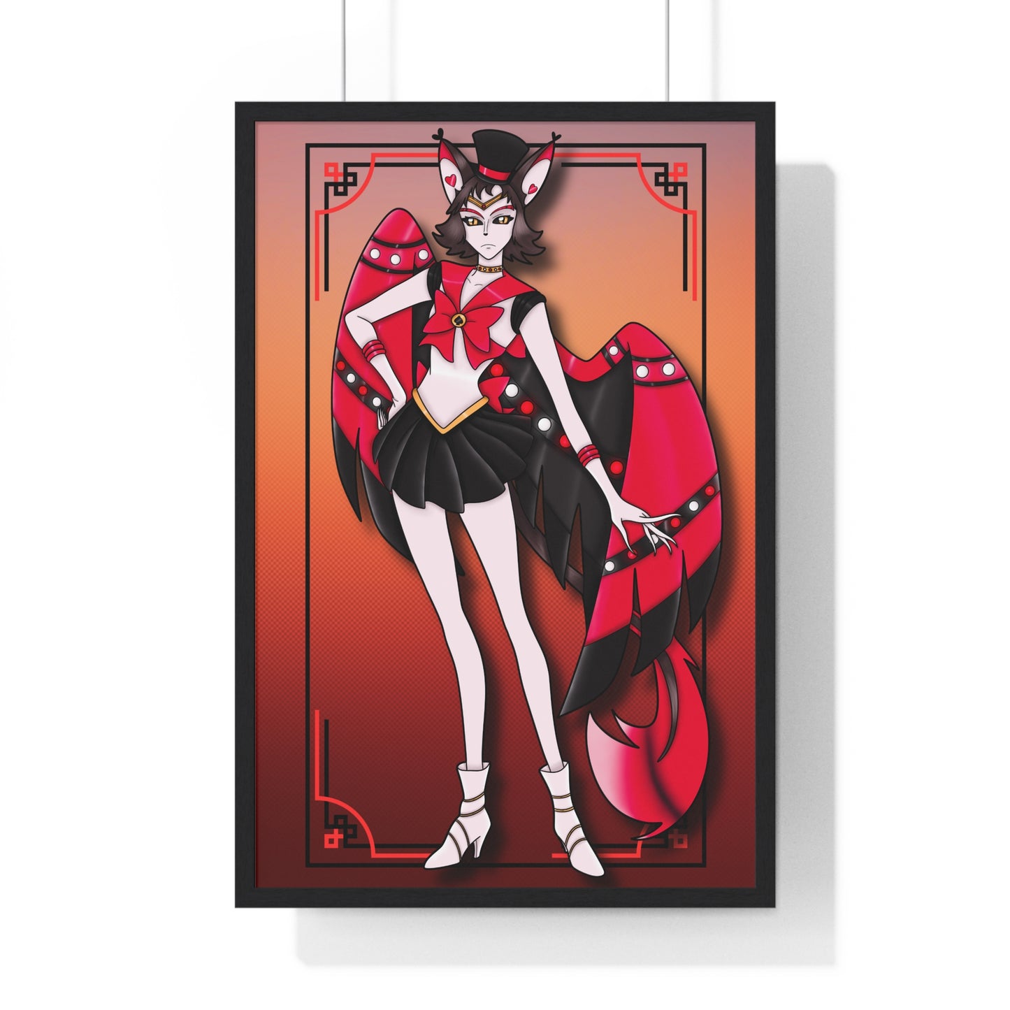 Space Warrior Husk Vertical Framed Poster