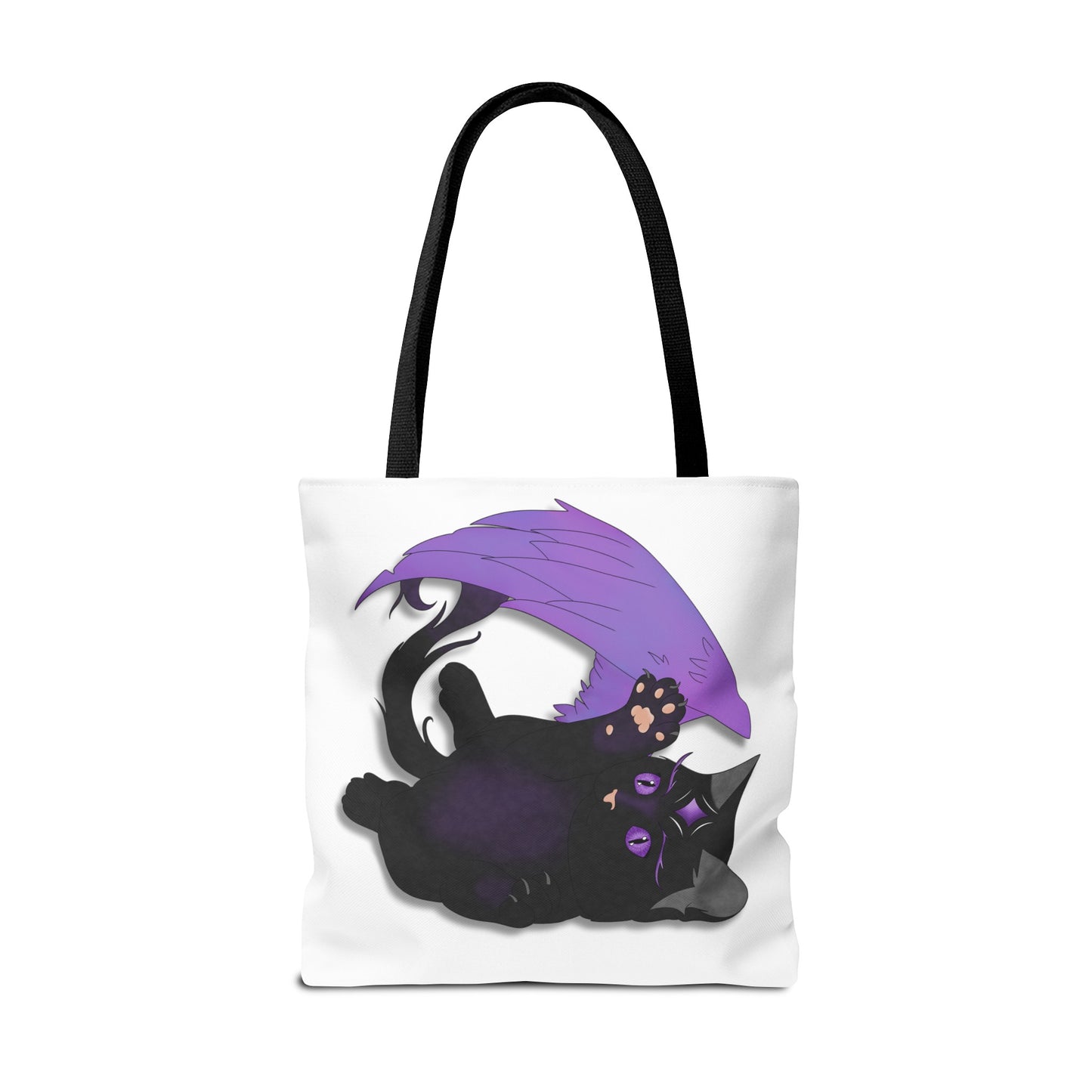 Winged Kitten Tote Bag