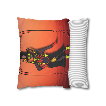 Space Warrior Zestial Spun Polyester Square Pillowcase