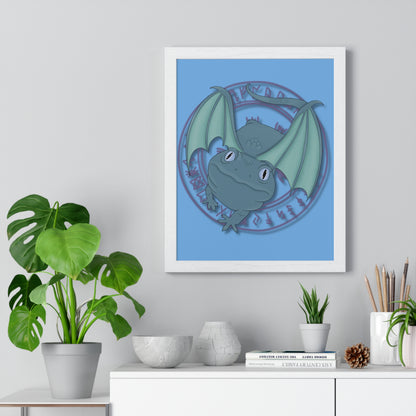 Baby Dragon Vertical Framed Poster